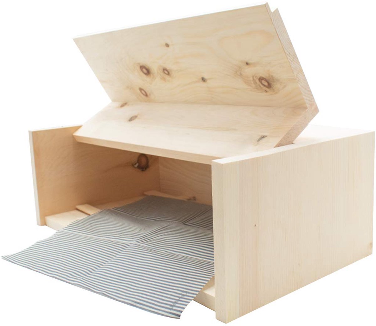 SnelShoppen - Houten Broodtrommel 4betterdays, Duurzaam, Stijlvol, Ideaal voor Kinderen, Lunch, School, Camping, 4BDZK4