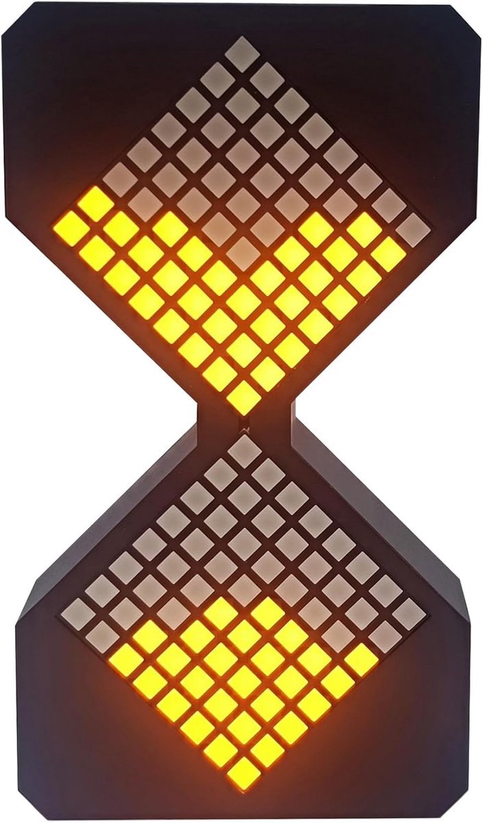 led-zandloper, timer, digitaal instelbaar, 1-30 minuten, oplaadbaar, creatieve geschenken (zwart)