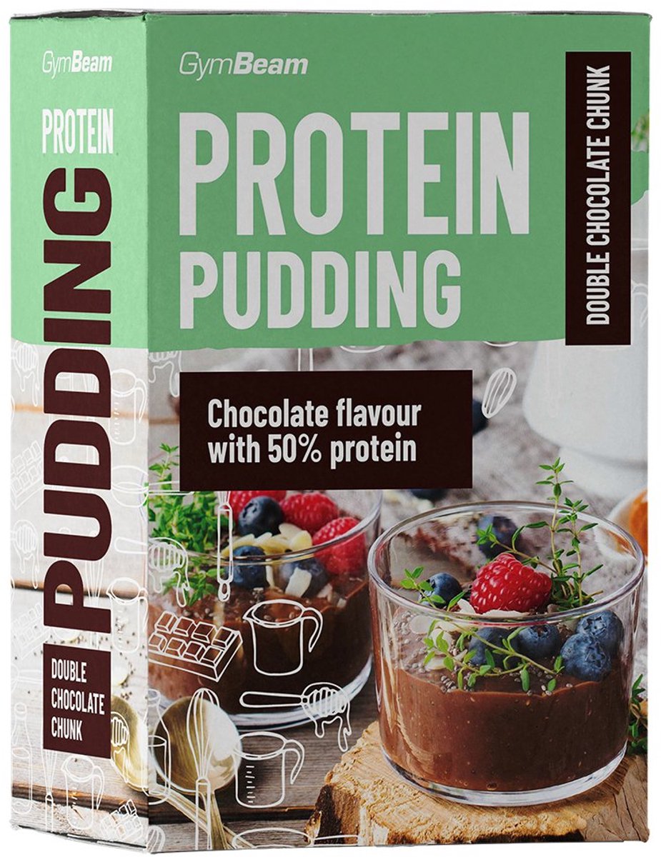 GymBeam Eiwitpudding 500 g dubbele chocoladebrok