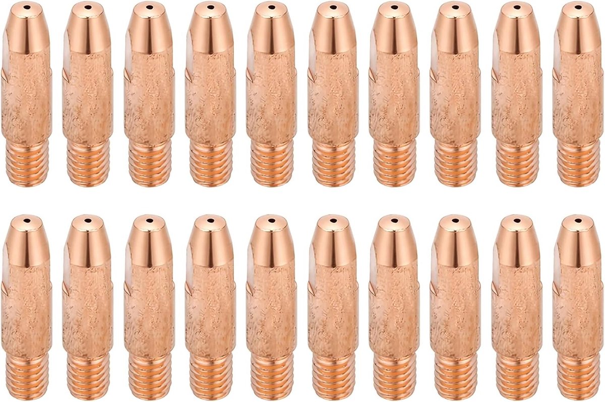 20 Stuks Koperpunt 0.8mm Lasmond M6 voor MIG/MAG Lasapparaat - Lasaccessoires en Onderdelen