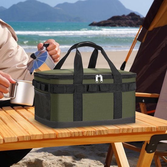 Koeltas Lunch - Voedselbox Tas - Buitenactiviteiten - Waterdicht Duurzaam - 23 Liter - Legergroen — afbeelding 5
