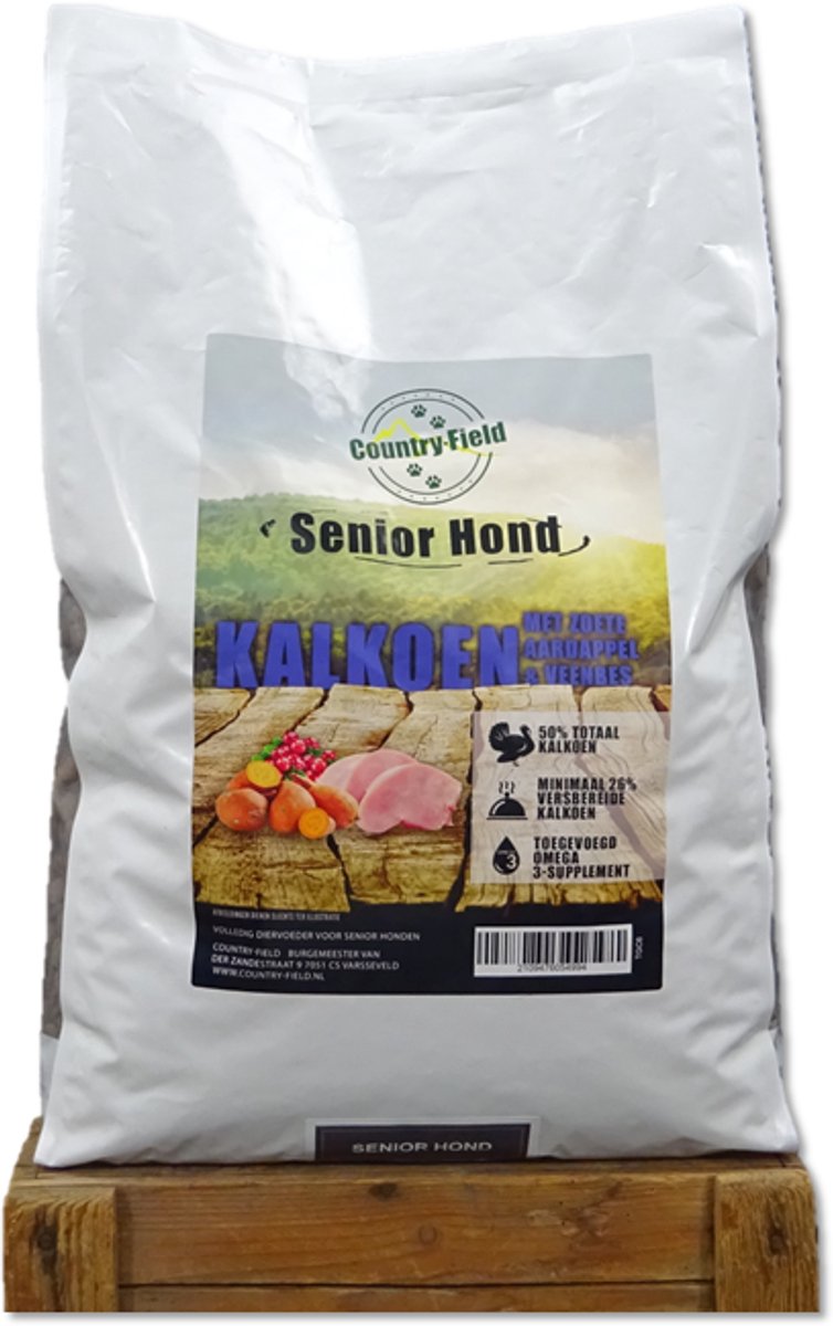 Country-Field Country-Field Graanvrij Senior Kalkoen 6kg