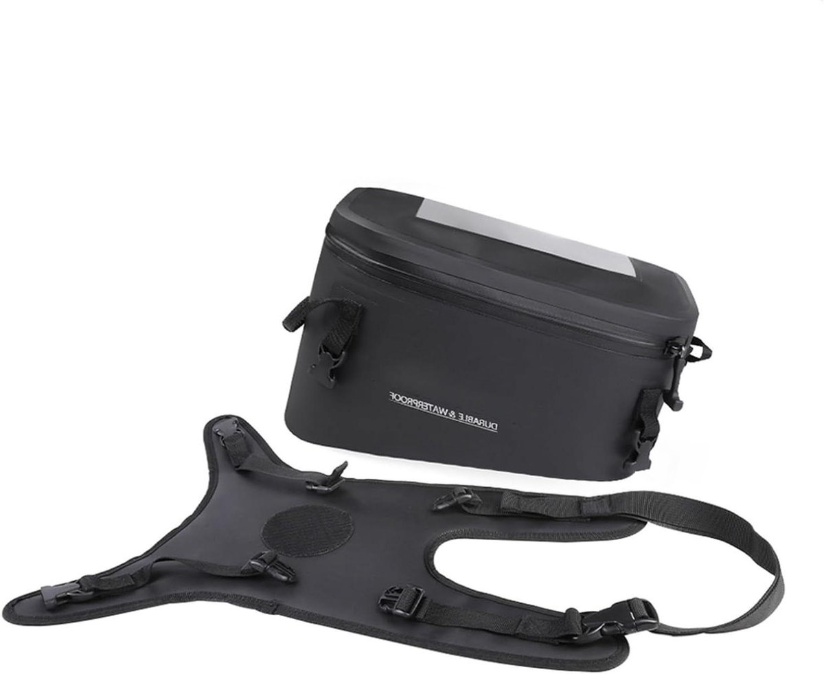 Motorfiets Tanktas - Motortas GPS Tas - Motorrijden Navigatie - Waterdicht Touchscreen - 10L - Zwart