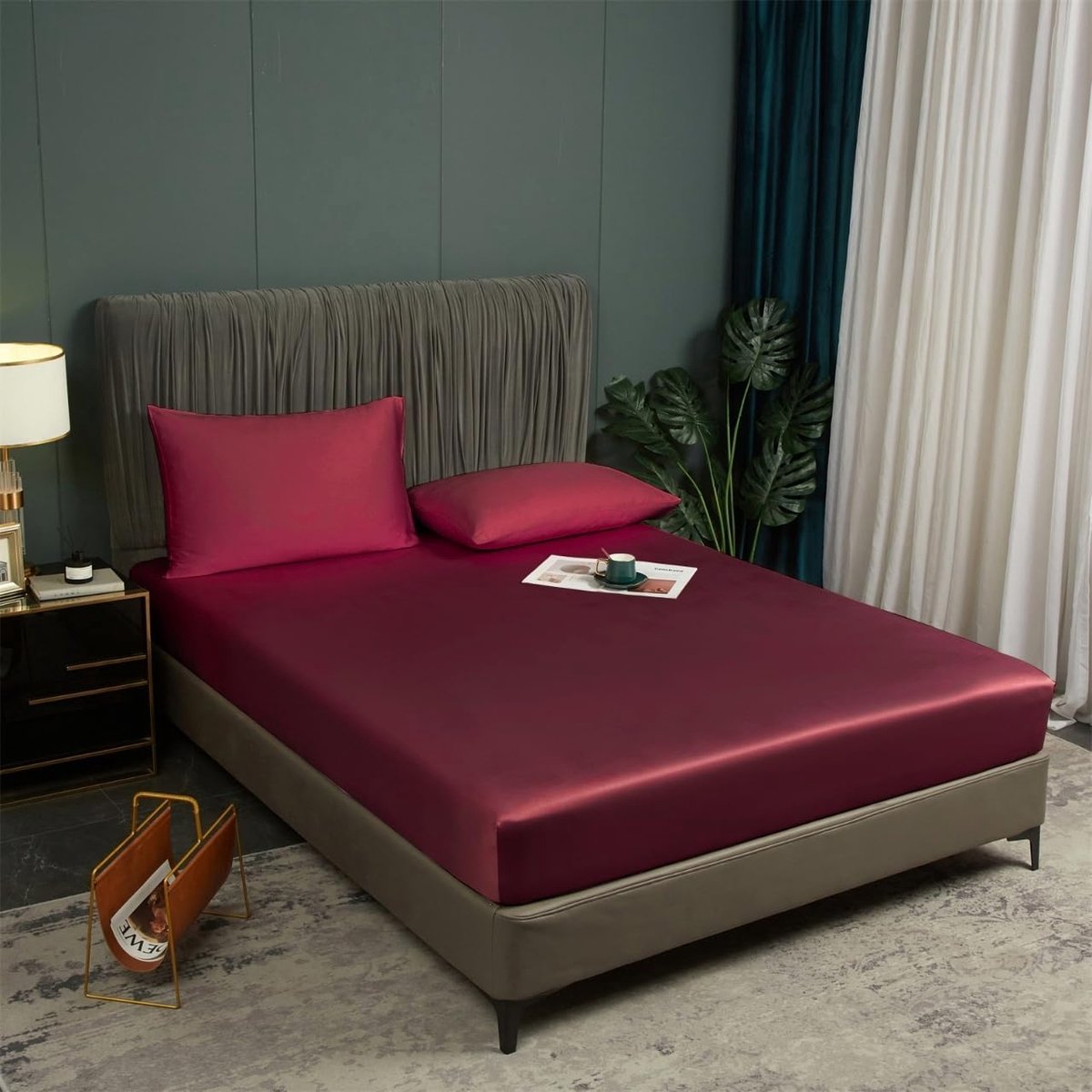 Fitted sheet 160x200cm - bamboe - koelend en ademend - geschikt voor hoge matrassen tot 30cm - ShopVlot
