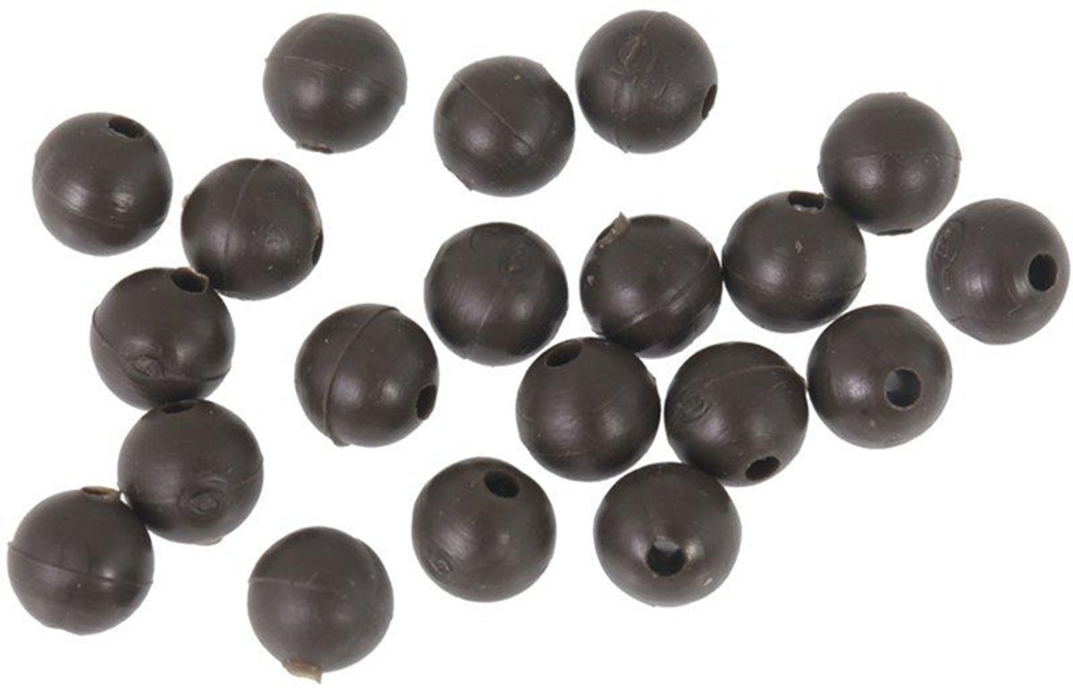 LFT Rig shock beads 20 stuks mix brown & olive