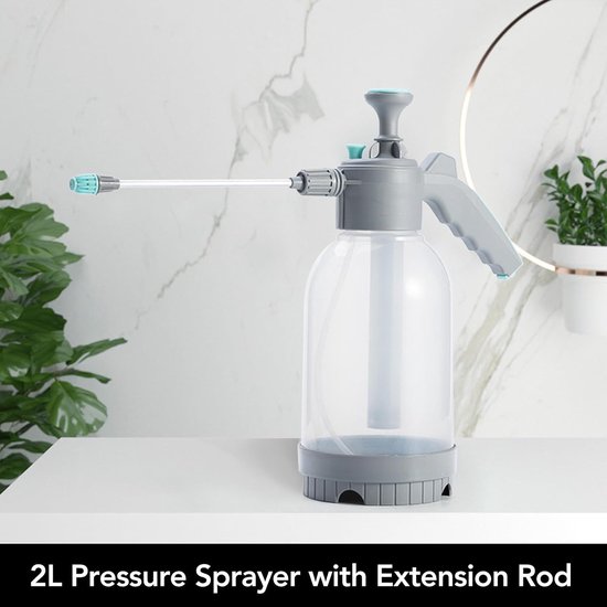 Hand Spuitfles - Drukspuit Tuin - Planten Water Geven - Luchtdruk Ontwerp - 2L - Zwart — afbeelding 3