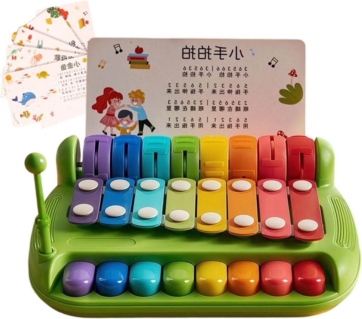Kinder Xylofoon - Muziek Speelgoed - Muzikale Ontwikkeling - Kleurrijke Notenplaten - 20 cm - Meerkleurig