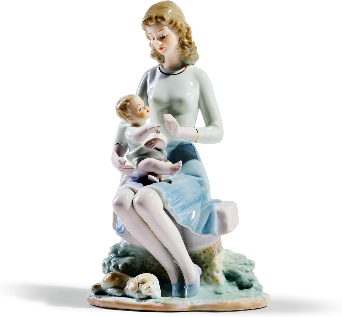 Moederbeeldje van porselein, een tijdloos cadeau voor speciale gelegenheden en huisdecoratie, uniek en elegant.