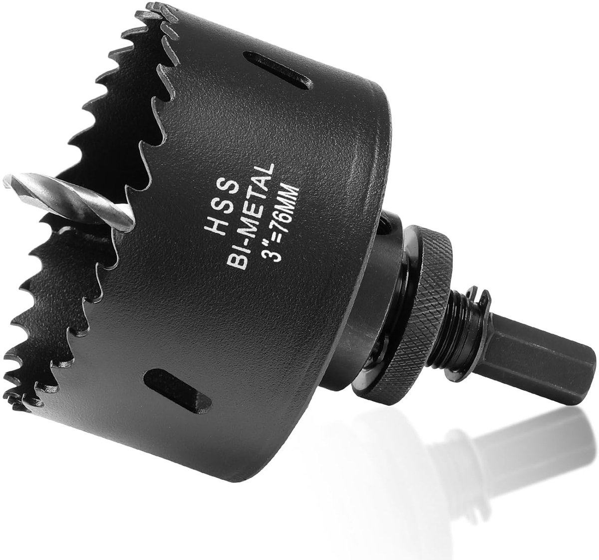 Gatmaat metaal - Metaalboor - Ronde gaten maken - HSS bimetalen - 76 mm - Zwart