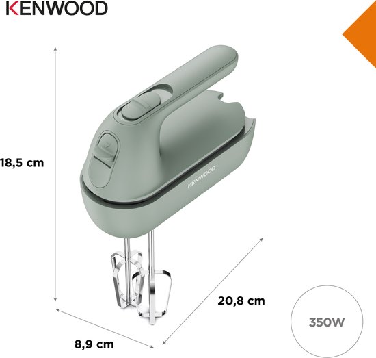 Kenwood Quickmix GO HMP40.000GR - Handmixer - Grijs - 350 Watt - Go collectie van Kenwood — afbeelding 2