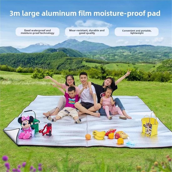 Kampeermat Aluminiumfolie - Isolerend Slaapkussen - Comfort Buiten - Reflecteert Lichaamswarmte - Compact Lichtgewicht - Kleur 3 — afbeelding 3