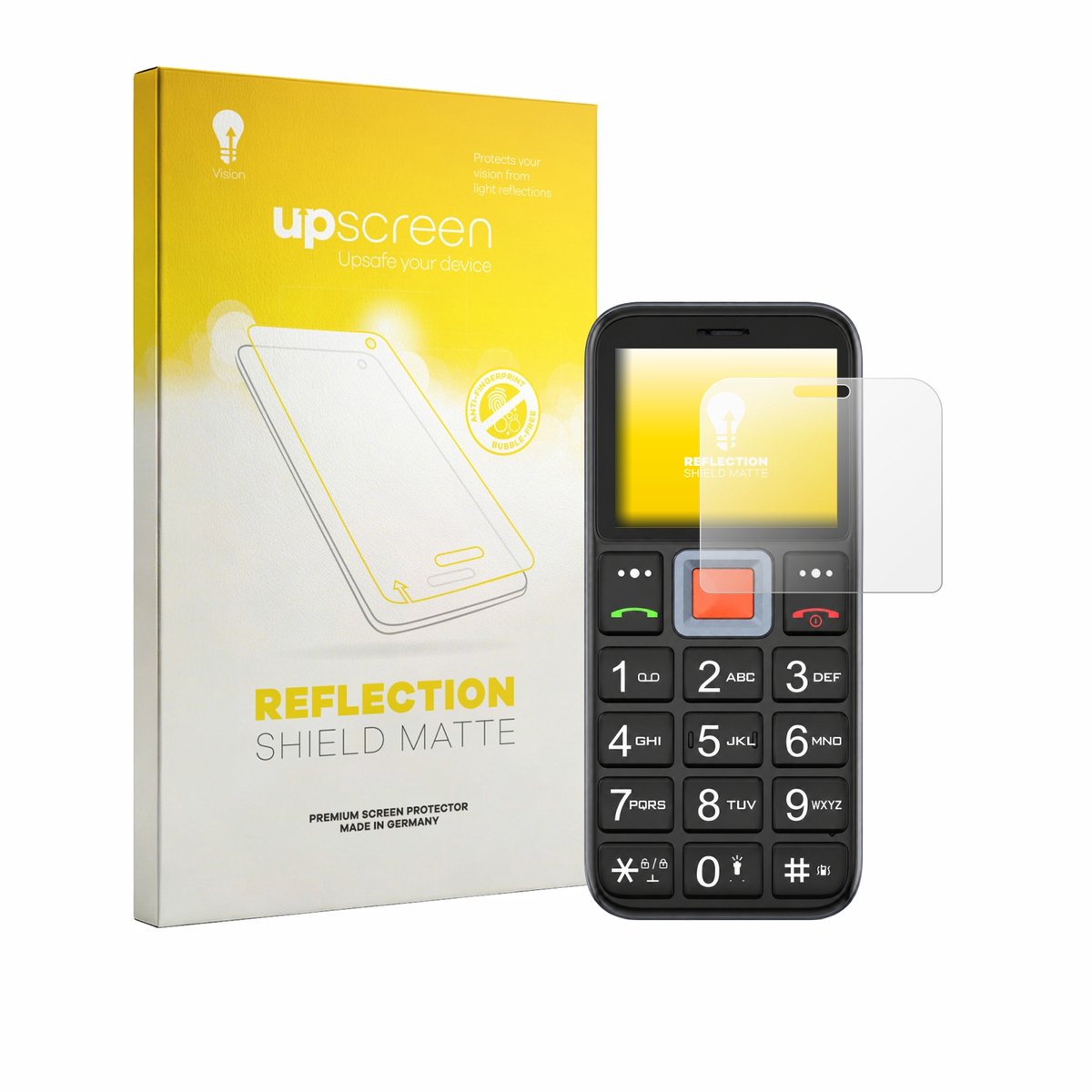 upscreen - Screenprotector voor Easyfone Prime A5 - Folie Beschermfolie anti glare matte