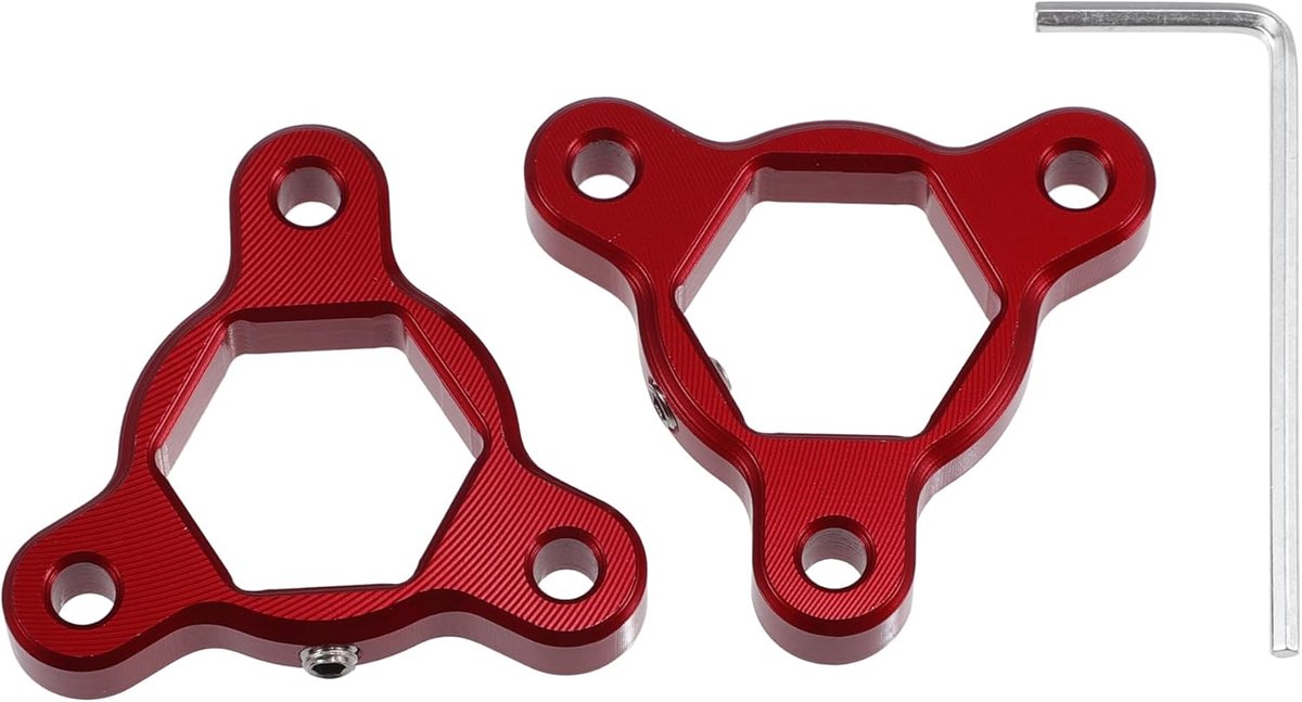 19mm Rood Aluminiumlegering Racing Motorfiets CNC Voorvork Voorbelasting Verstellers voor de Meeste Motorfietsen - Verpakking van 2
