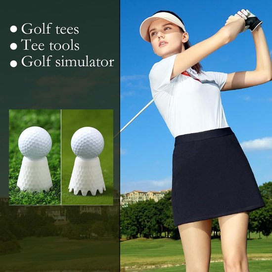 Golf Tee Houder - Bal T-shirts - Golf Training - Onbreekbaar TPU Materiaal - 5 cm Hoogte - Wit van GOLF — afbeelding 3