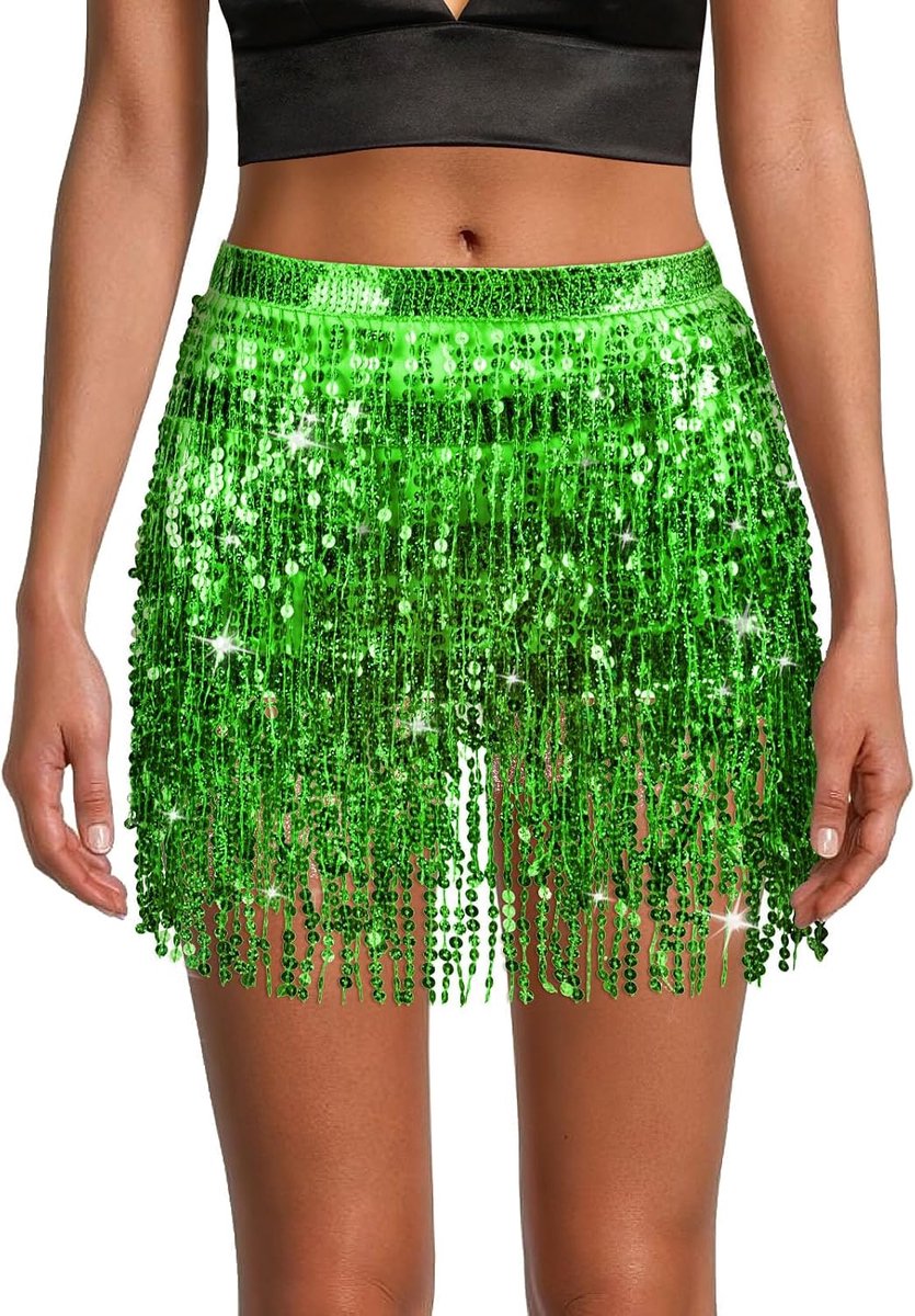 pailletten rok Paillettenrok Voor Vrouwen glitter rok sprankelende minirok voor verkleedpartijen dansen, Halloween-feest, dansen