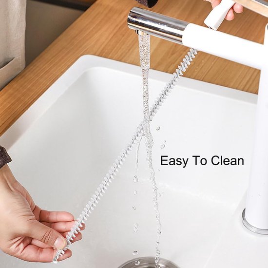 1 stuk afvoerborstel - 45 cm borstel voor afvoerkanalen - ymlanges haar en schone buizen te verwijderen, flexibele afvoerreinigingsborstel, buisreiniger, haarverwijderaar, afvoerreinigingsborstel — afbeelding 2