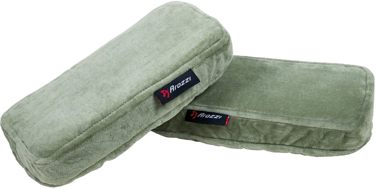 Arozzi Armleuning Kussens - Memory Foam - Velvet Hoes - Groen