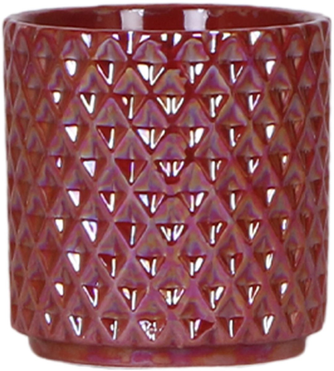Kolibri Home | Diamond Pearl sierpot - Rood - Ø9cm