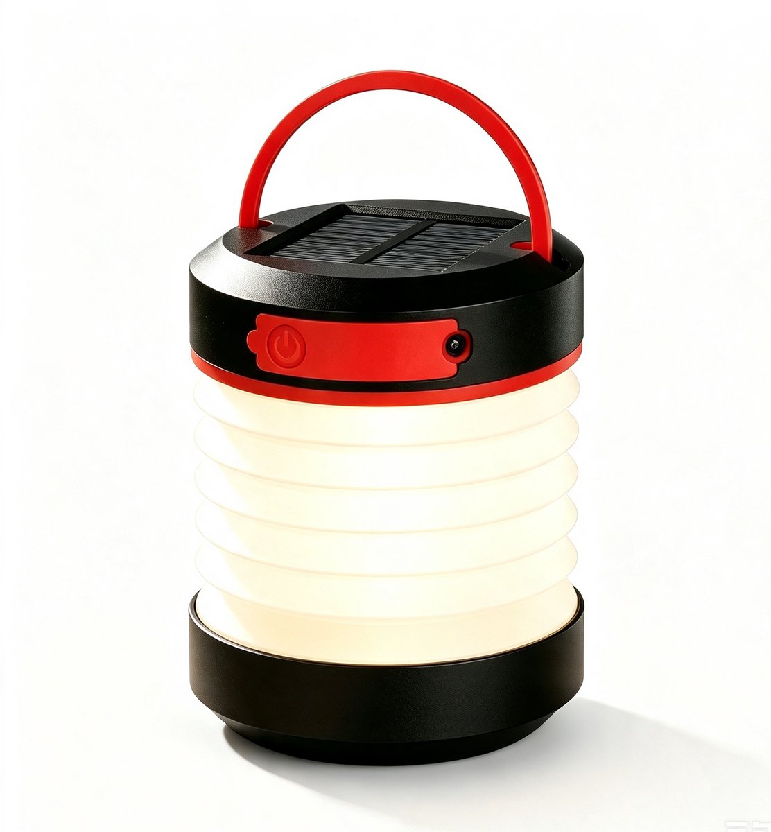 Zonne-energie Campinglamp – Oplaadbaar via USB – Uitschuifbaar – 3 Lichtstanden – LED Outdoor Lamp Compacte campinglamp voor iedere outdoor- en noodsituatie