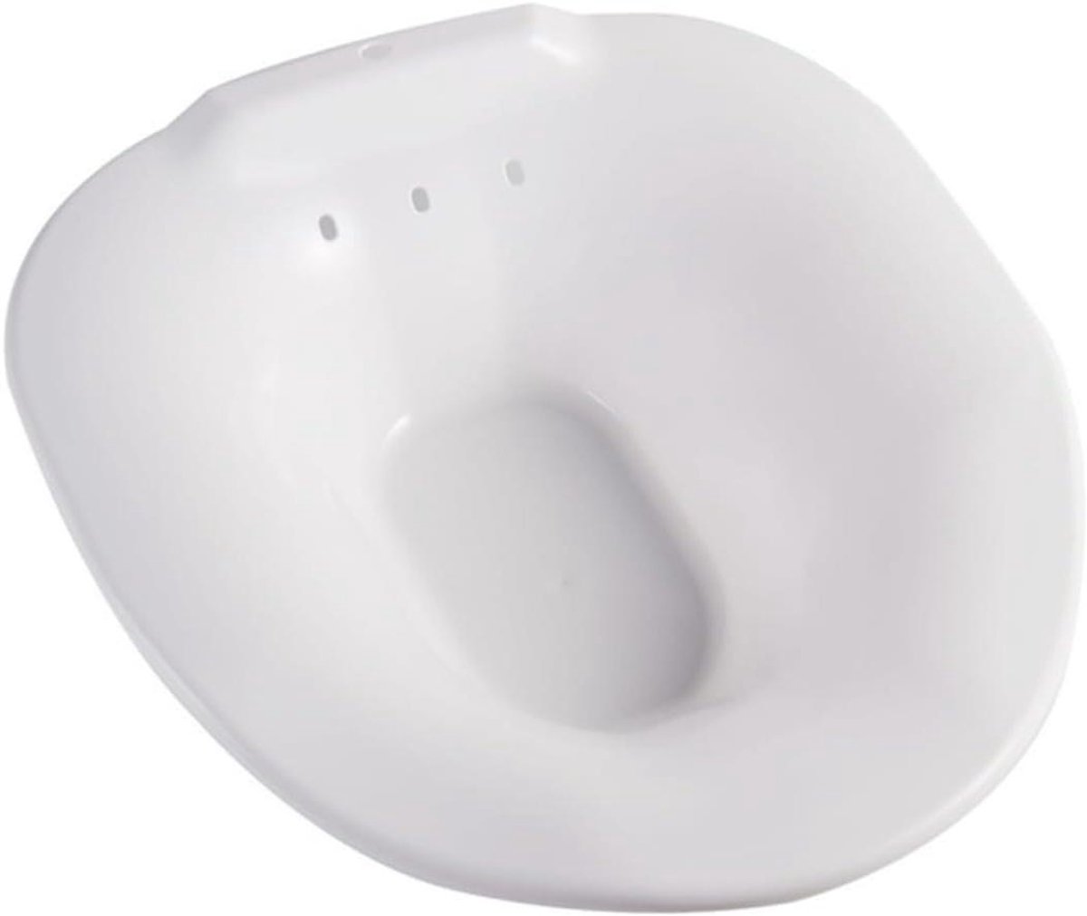 Zitbad voor Toilet - Bekkenbad Bidet - Persoonlijke Hygiëne - Ergonomisch Ontwerp - 40 x 36.5 cm - Wit