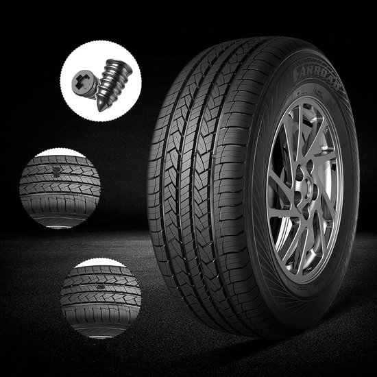 Bandenreparatieset Auto - Vacuüm Kit - Snelle Bandenreparatie - 30 Delige Set - Roestvrij Staal — afbeelding 4