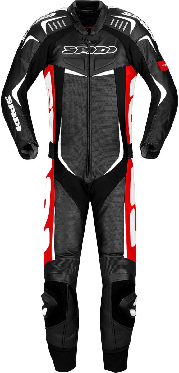 Spidi Track Wind Pro 1-Delig Pak Rood Zwart - Racepak