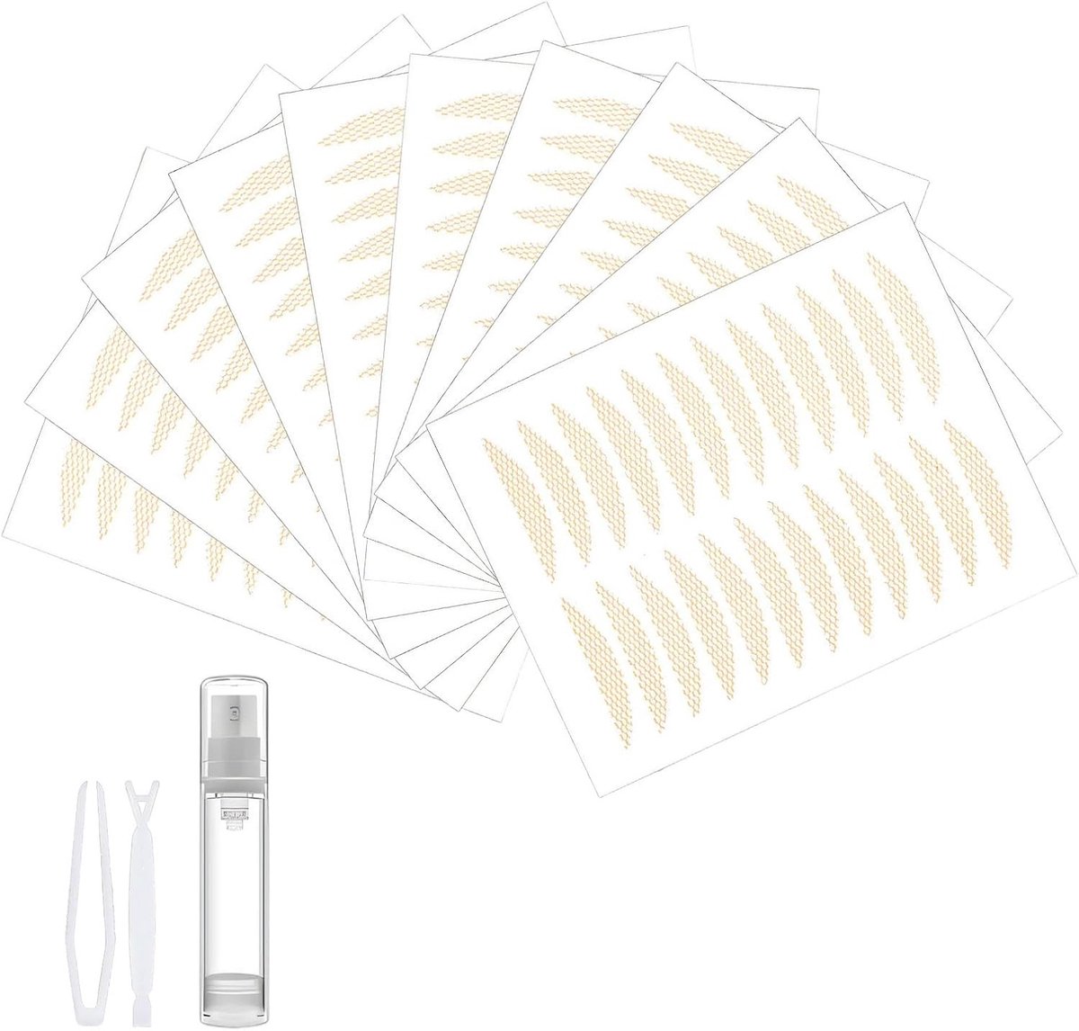 Maandelijkse Ooglid Strips voor Natuurlijke Dubbele Ooglid Effect, 120 Stuks, Huidvriendelijke Ooglift Tape voor Mooiere Wimpers en Oogmake-up