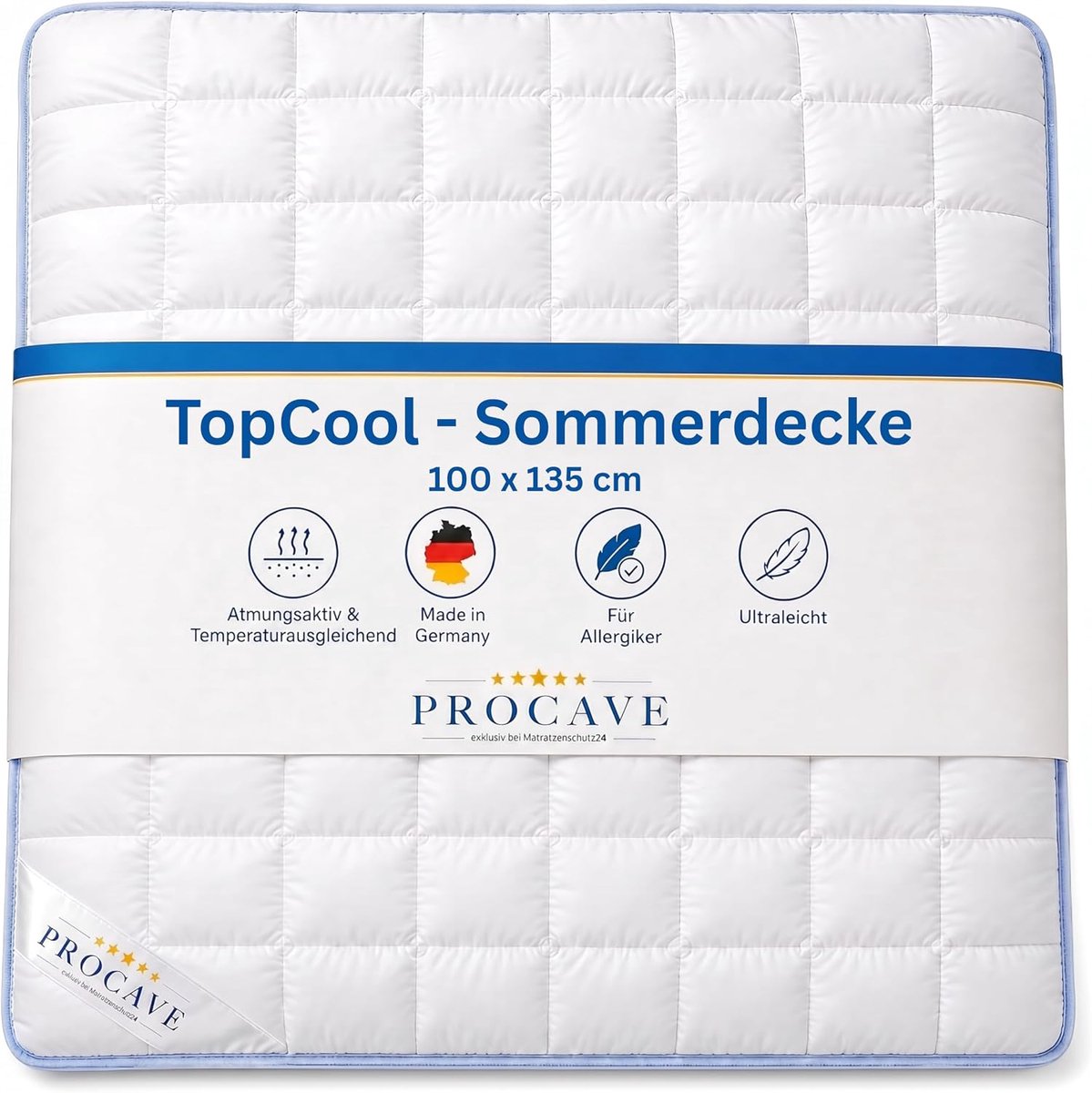 SnelShoppen - TopCool Kwaliteit Kinderdonsdeken Zomer 100 x 135 cm, Zachte Comfort Deken, Vochtabsorberend, Ademend 100% Polyester, Ideaal voor Kinder