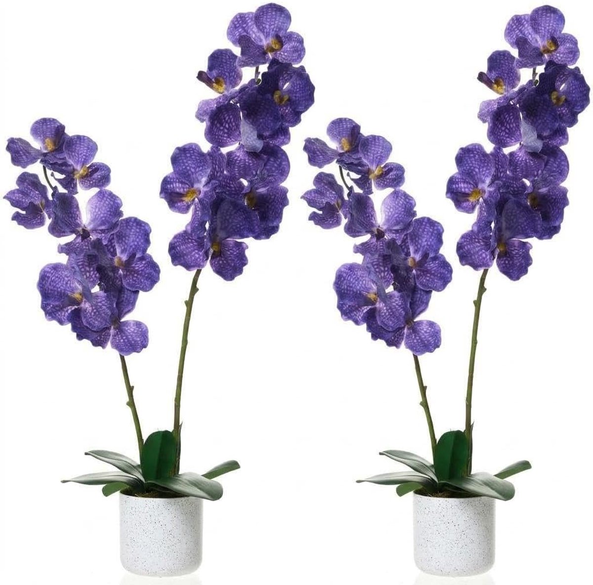 Triumpunpre Set van 2 kunstmatige magnolia's, 80 cm, hoogwaardige potplant, veelzijdige bloemdecoratie voor alle binnenruimtes.