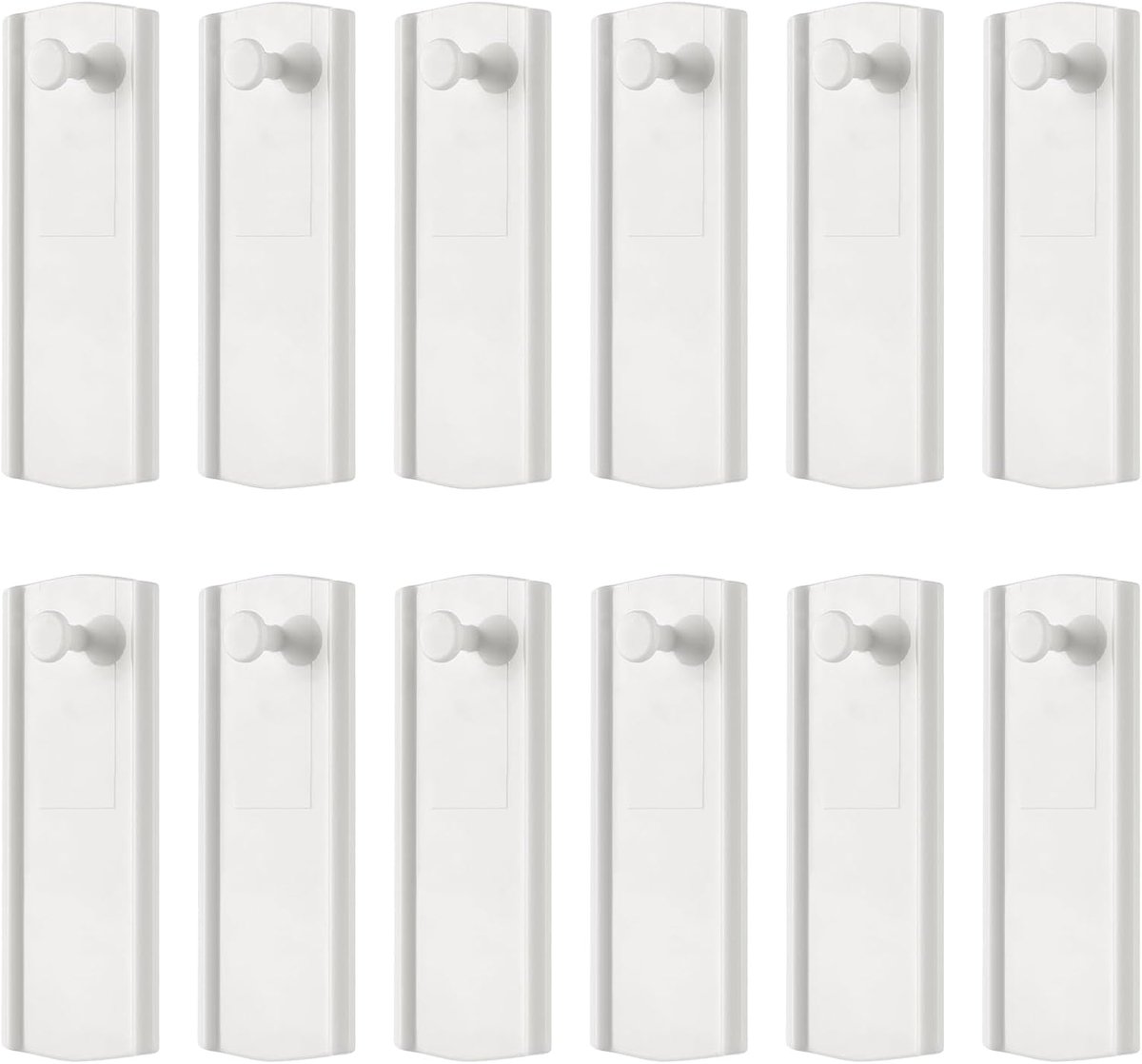 SnelShoppen - 12 Stuks Grote Zelfklevende Spijkers voor Foto's, Wit, Ideaal voor Foto's en Decoratie, Geen Boren Nodig, Handig voor Schoonmaak en Vers