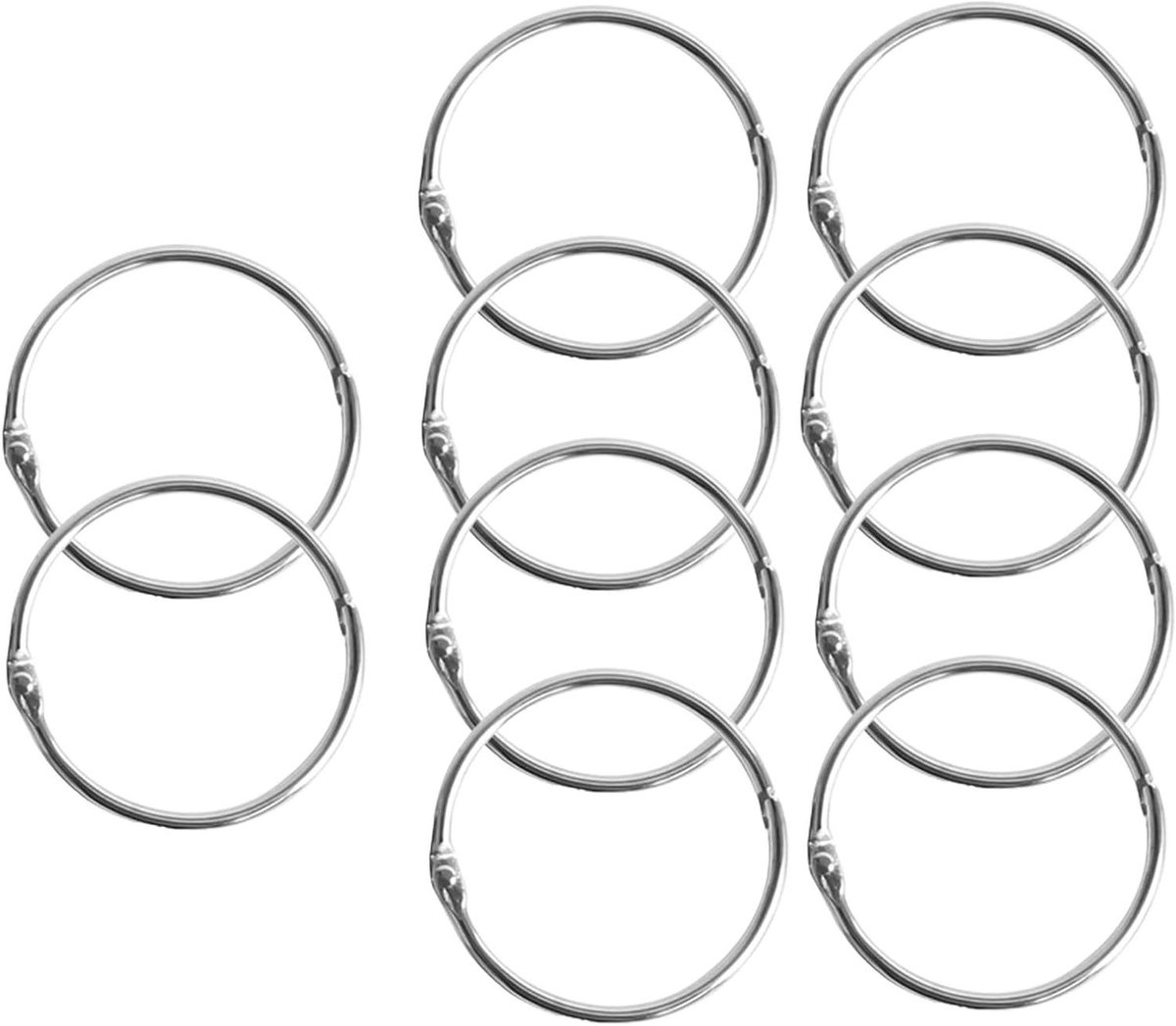 Boekbinderringen Metaal - Bindringen Losbladig - Papier Organiseren - Sterk Roestvrij Staal - 16 mm - Zilver