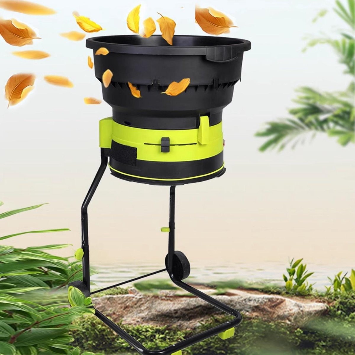Elektrische Hakselaar - Tuingereedschap Versnipperaar - Tuinafval Verwerken - Bladeloze Technologie - 2500W - Zwart