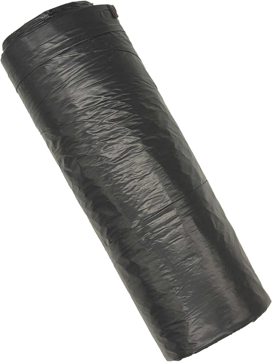 SnelShoppen - 15 stuks Trekkoord Vuilniszakken 35 Liter Zwart, Lekvrije Vuilniszakken, Sterke Polyethyleen, Voor Tuin, Keuken, Feest en Camping