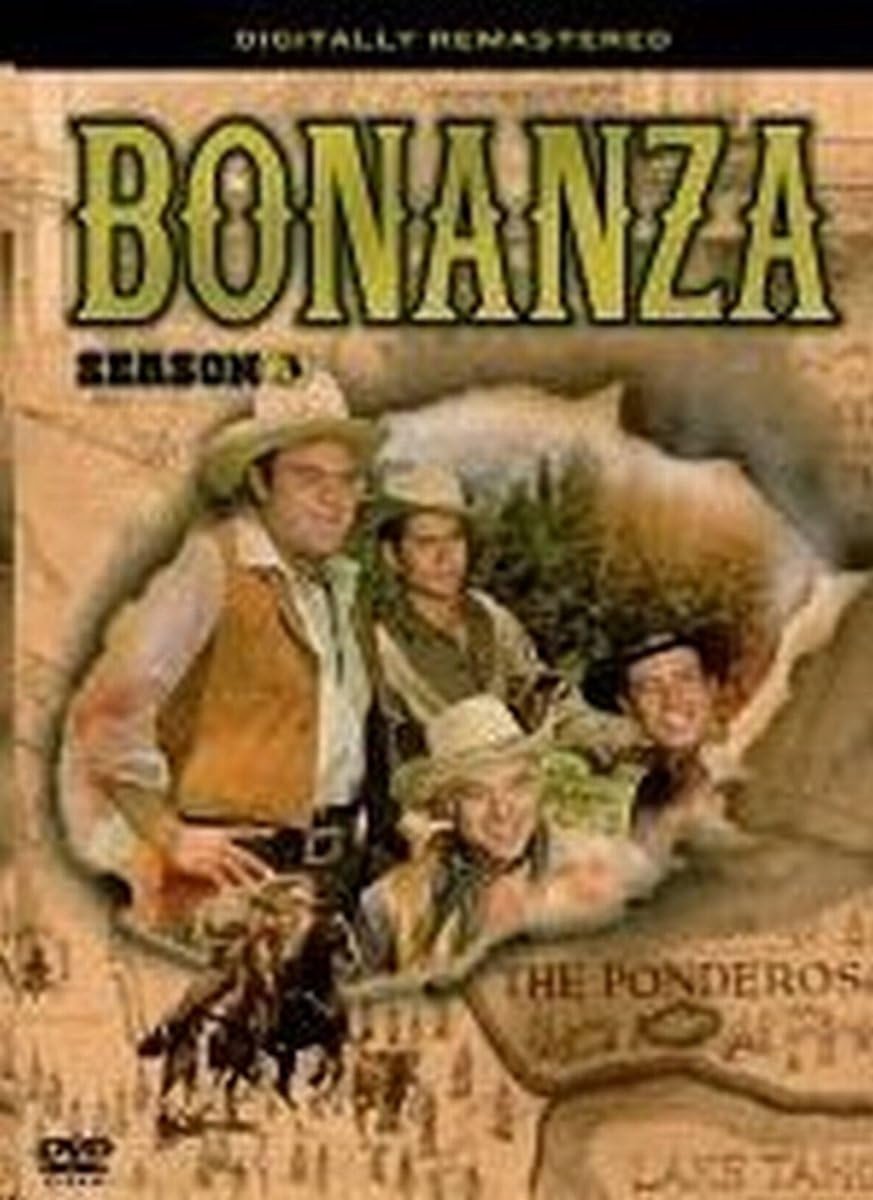 SnelShoppen - Bonanza Seizoen 3 DVD Boxset - Western Avontuur, 4 Disc Set, Actie, Drama, Familie, Geschikt voor Filmavonden en Verzamelaars