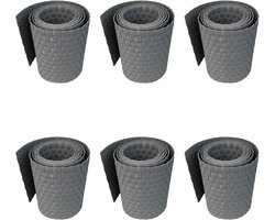 workingHOUSE Polyrotan Privacyschermen voor Dubbelstaafmathekwerk