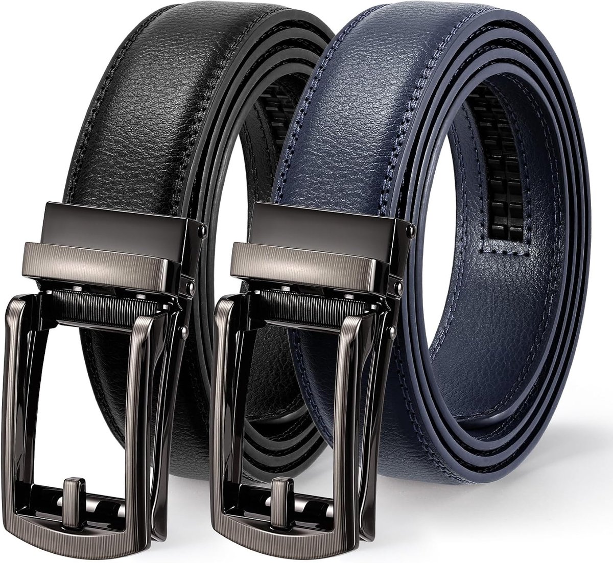 Leren riem heren automatische gesp lederen ratelriem 30 mm breed