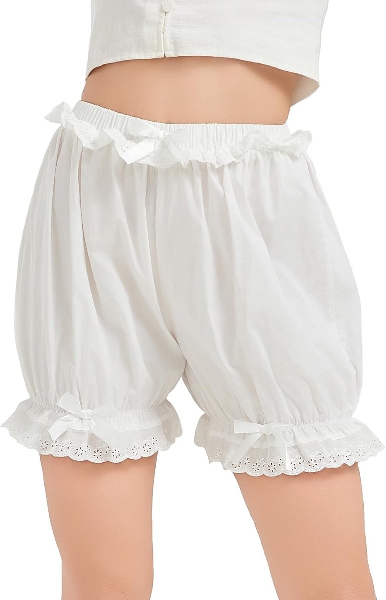 Lolita Shorts Vrouwen Katoen Lace Bloomers Victoriaanse Pompoen