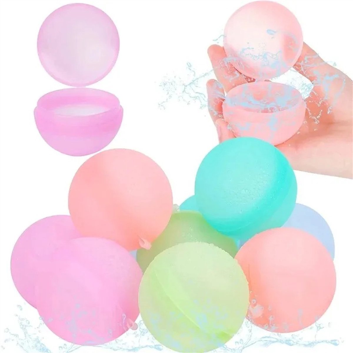 Set van 30 herbruikbare waterballonnen – waterspeelgoed voor de zomer, geschikt voor het zwembad, het strand en buiten; een fantastisch zomercadeau voor kinderen. Ideaal voor leuke waterspelletjes en activiteiten