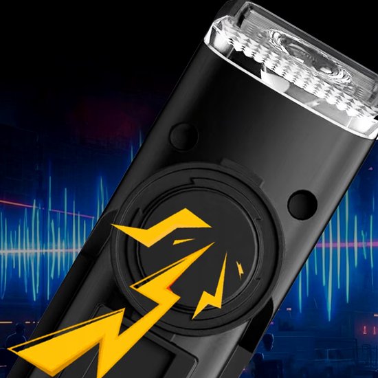 3-in-1 LED-fietslamp - 2000 mAh - Drie lichtstanden - Met afstandsbediening - Fietsclaxon met verlichting - Draadloze snelheidsmeter - Geschikt voor mountainbikes en racefietsen - Zwart — afbeelding 4