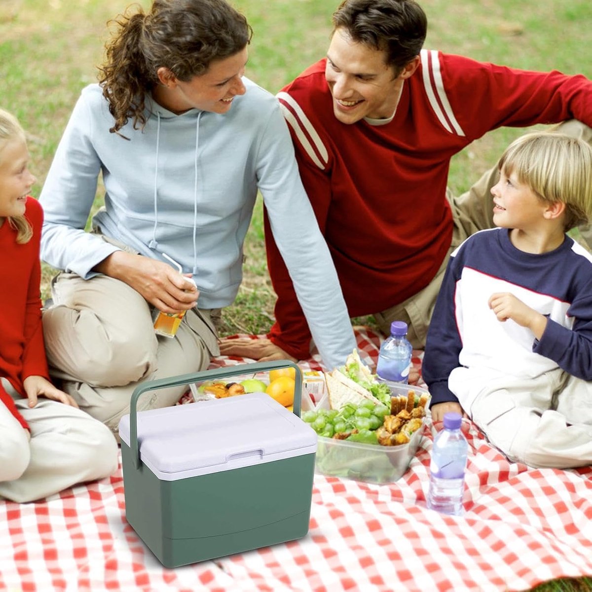 Kleine ijskoeler - Campingkoeler draagbaar - Dranken koel houden - Geavanceerde isolatie - 5 liter - Groen