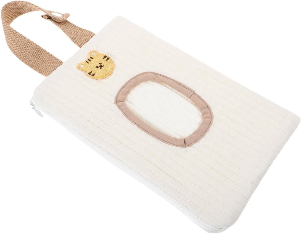 Draagbare Wipes Container - Doekjeshouder Organizer - Onderweg Hygiënisch Houden - Luchtdichte Afsluiting - 25 x 14.5 cm - Veelkleurig