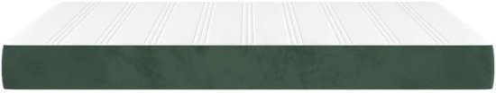 Pocketveringmatras - Middelharde matras - Goede nachtrust - Drukpunt herkenning - 140 x 190 cm - Donkergroen — afbeelding 2