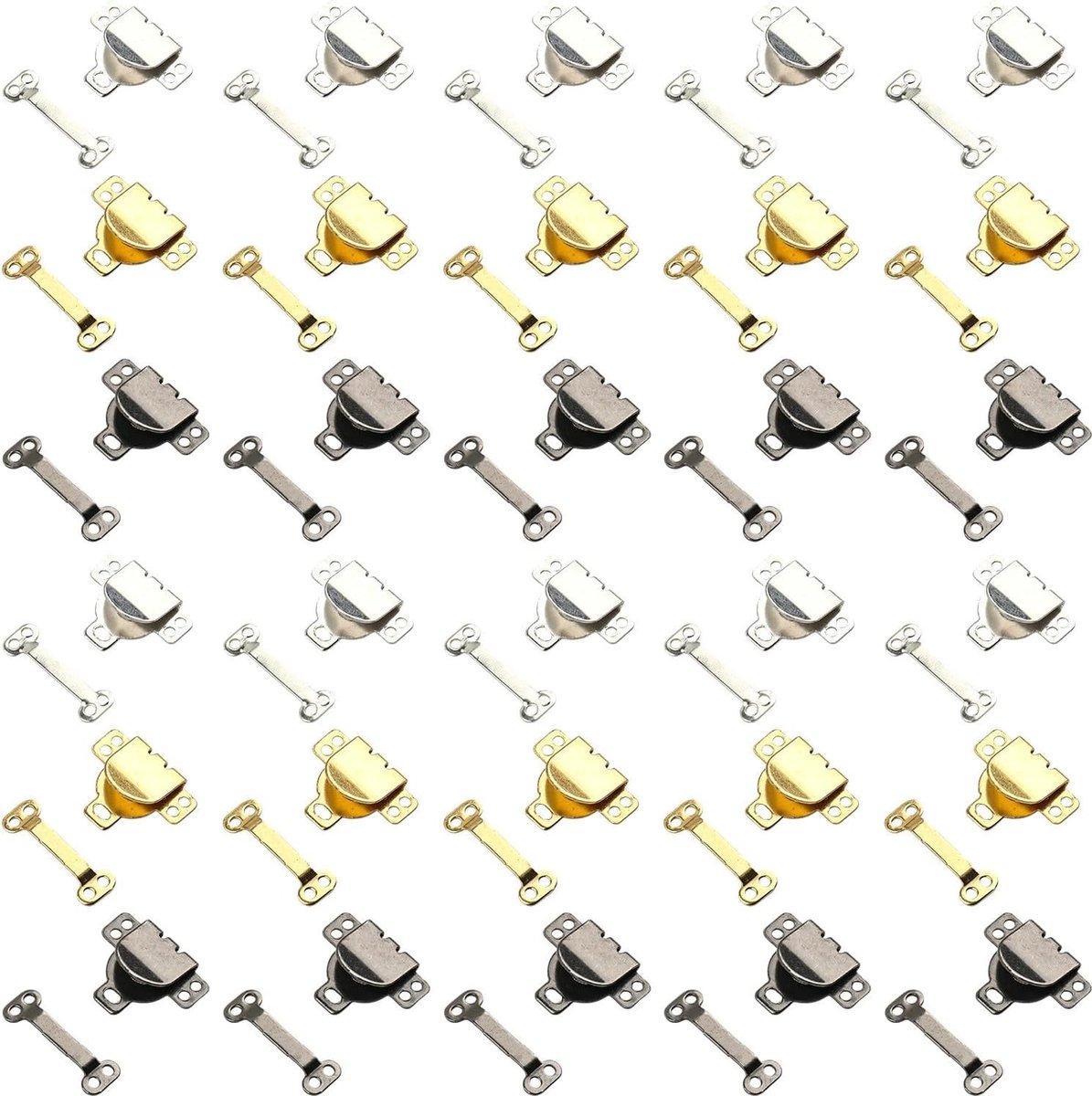 30 Stuks Broekbanden, Naaihaken, Nietjes en Ogen voor Rokken, Broeken en Creatieve Knutselprojecten