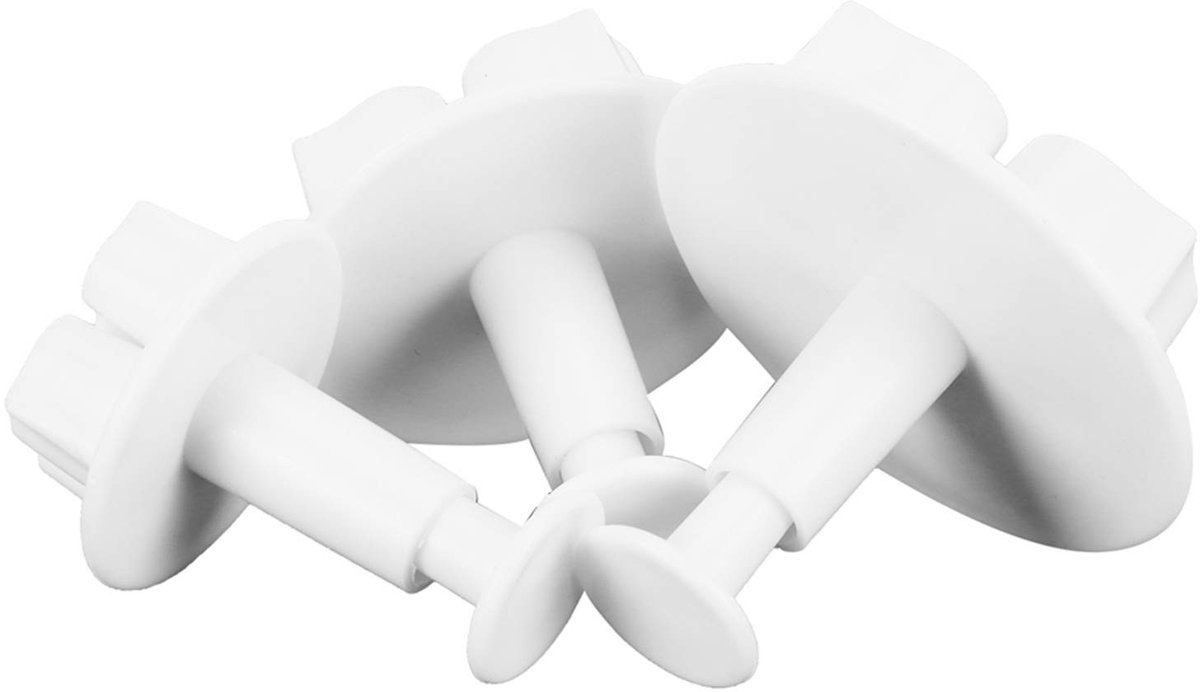 Dailygoods - 3 Stuks Cookie Cutters voor Lente Vormige Hortensia - Perfect voor Bakken en Decoreren