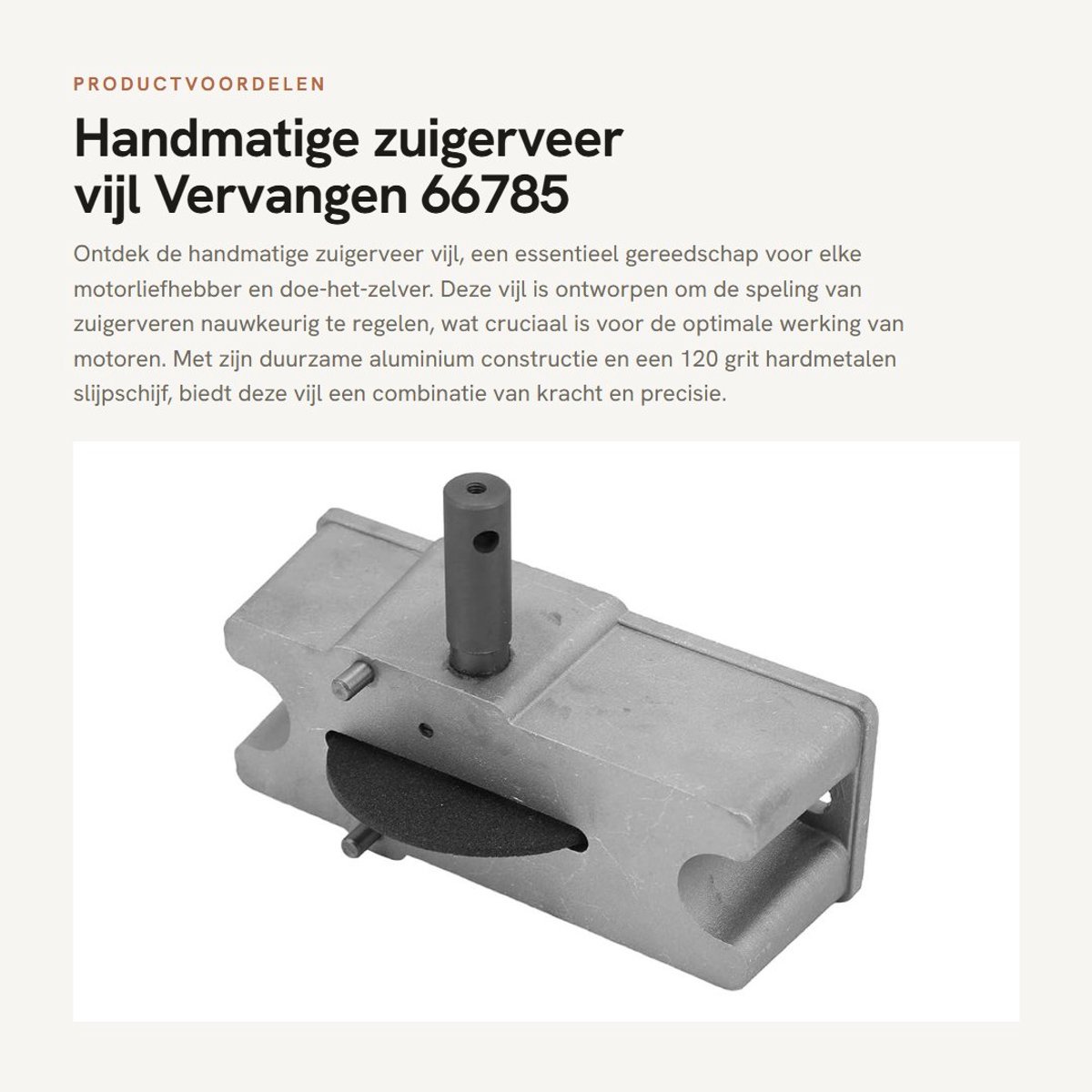 Dailygoods- Zuigerveer Vijl Handmatig - Aluminiumlegering - 120 Grit Hardmetalen Slijpschijf - Inclusief Handvat - Bout - Voor Nauwkeurig Vijlen - Pistonringvijler