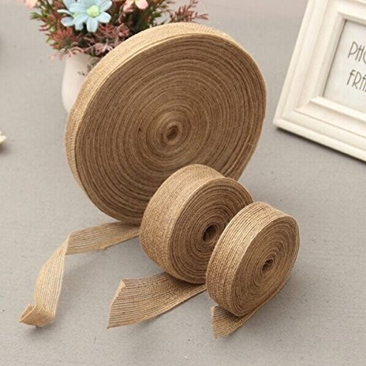 Dailygoods- Jute Band 20 Meter - Jute Op Rol - Natuurlijke Jute - Decoratie - Geschenken - Milieuvriendelijk Materiaal - Decoratietape
