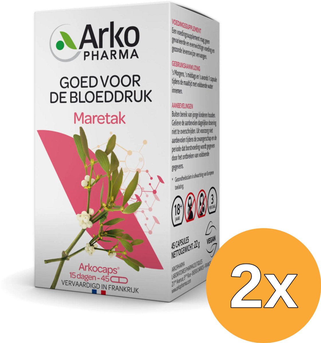 2x Arkocaps Maretak (45 capsules)