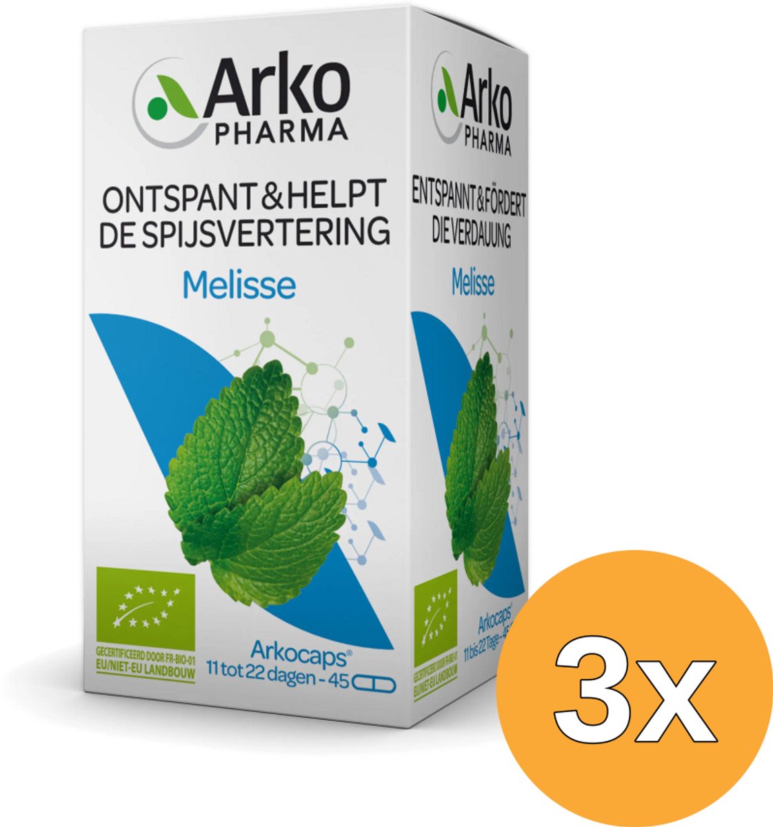 3x Arkocaps Melisse Bio (45 capsules)