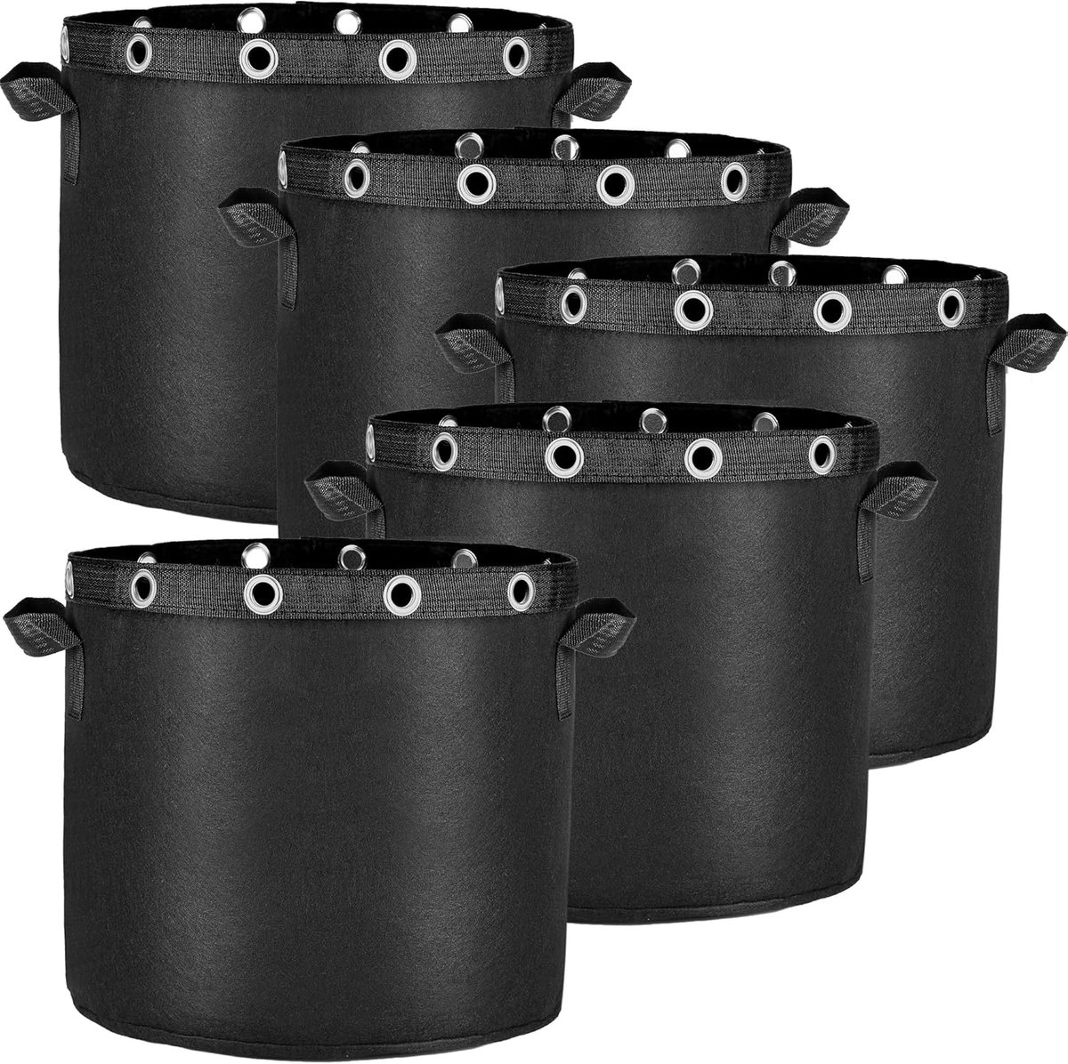 Zakken 30 L gemaakt van niet-geweven stof, plantenzakken voor permanent planten, herbruikbare plantpot, plantpot voor aardappelen, bloemen, planten, groenten