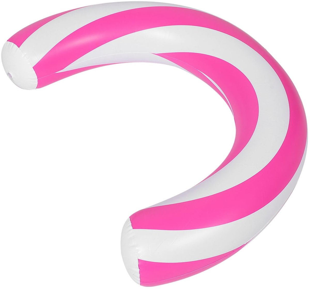 Zwemnudels opblaasbare noedel zwembad zwevend pool drijvend water floats voor Gestreepte opblaasbare poolzwemmer PVC Roze